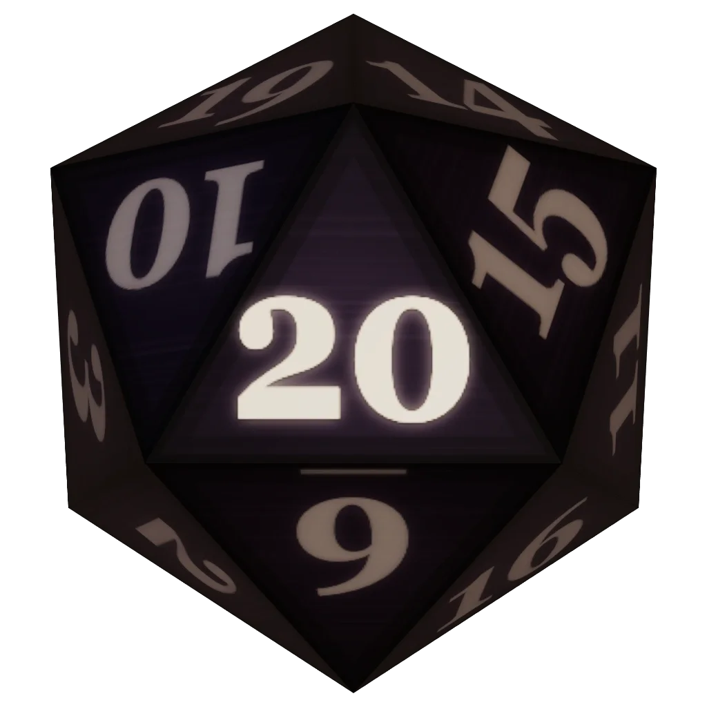 The Dark Iron d20 landed on a natural 20