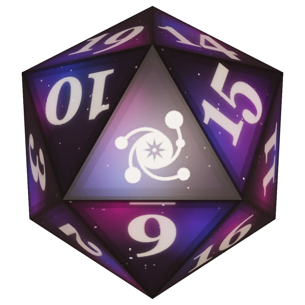 Nebula Glass dice